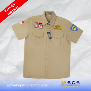 Kemeja Tactical Custom Coklat