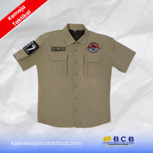 Kemeja Tactical Cokelat Custom JASCO (Land Cruiser Style)