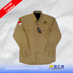 Kemeja Tactical Coklat Custom JASCO